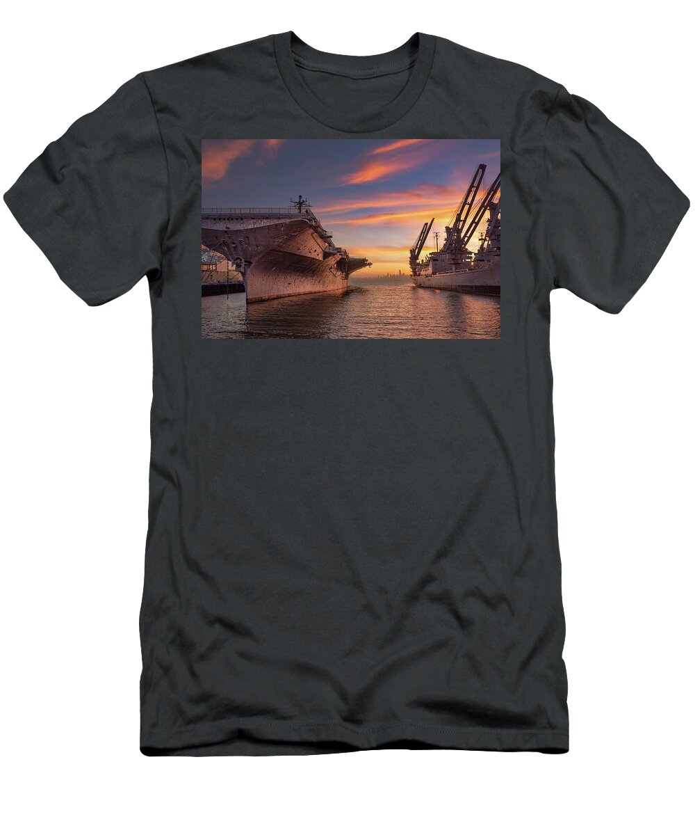 Alameda T-Shirt featuring the photograph USS Hornet Museum by Laura Macky