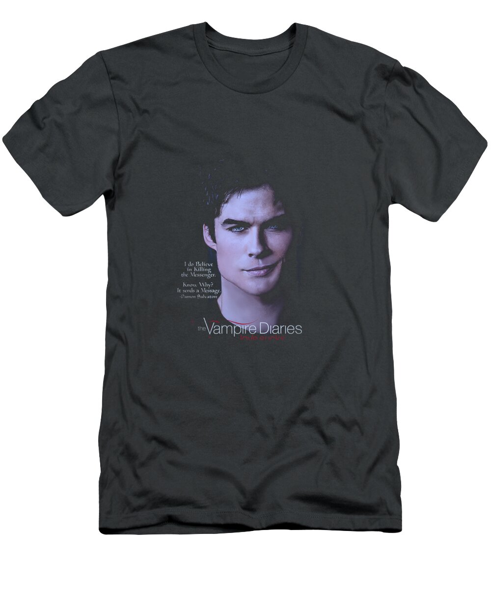 Vampire Diaries Messenger T-Shirt featuring the digital art Vampire Diaries Messenger by Saihae Georg