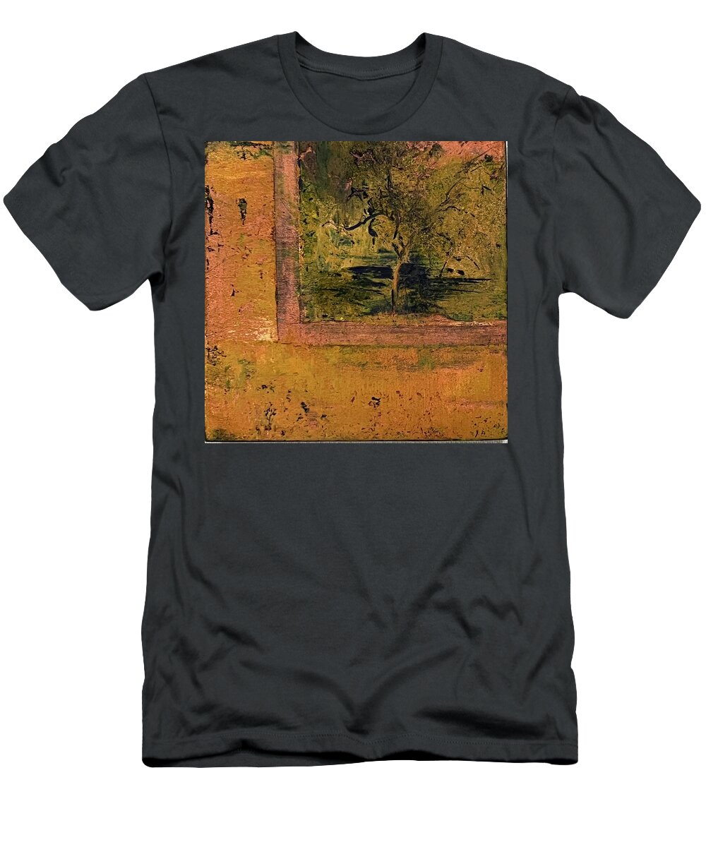 Window T-Shirt featuring the painting Ventana by Sandra Lee Scott