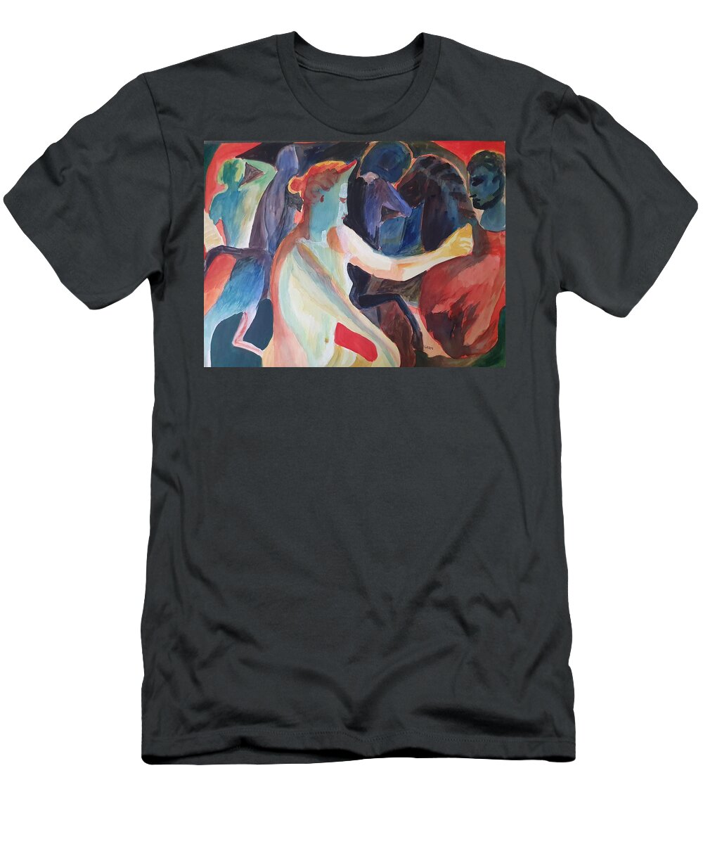 Masterpiece Paintings T-Shirt featuring the painting Venus in the Mirror by Enrico Garff