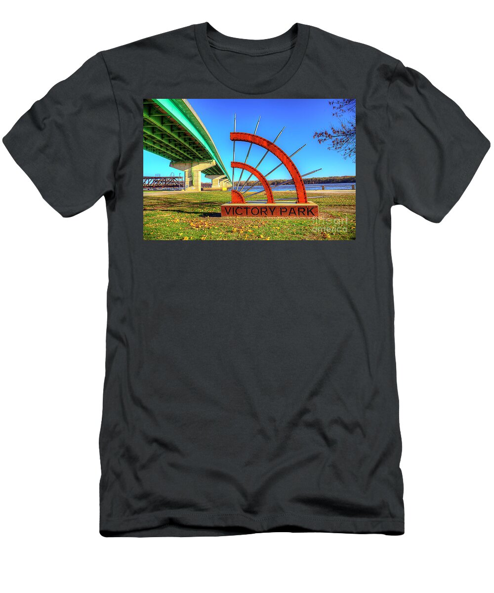 Travel T-Shirt featuring the photograph Victory Park by Larry Braun