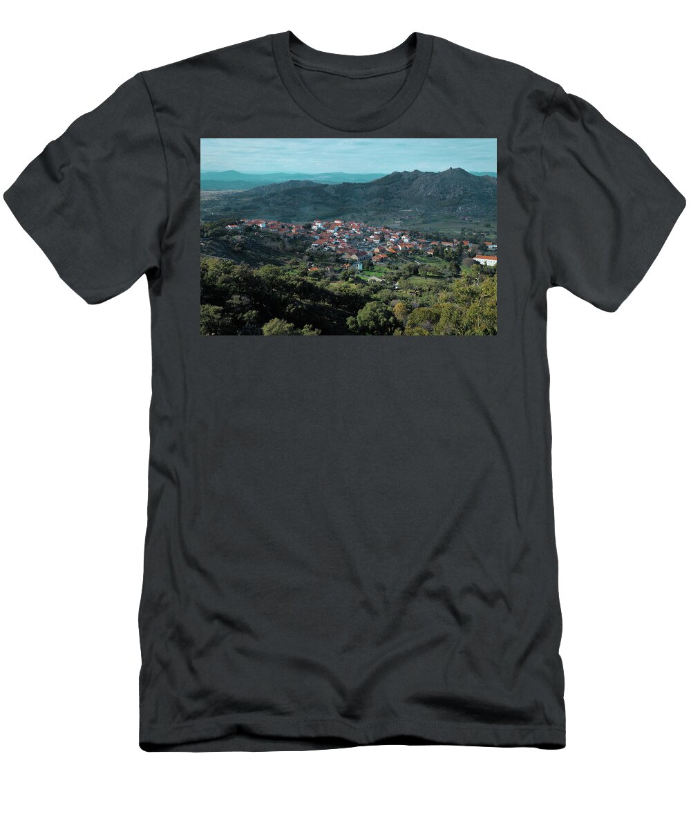 Monsanto T-Shirt featuring the photograph View from the castle of Monsanto by Angelo DeVal