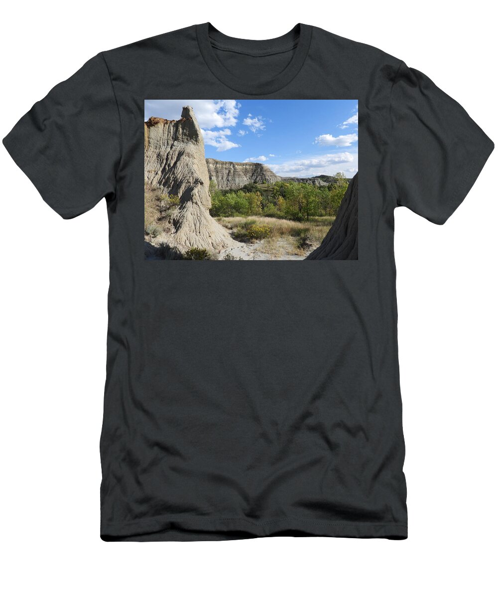 Buttes T-Shirt featuring the photograph View Past The Buttes by Amanda R Wright