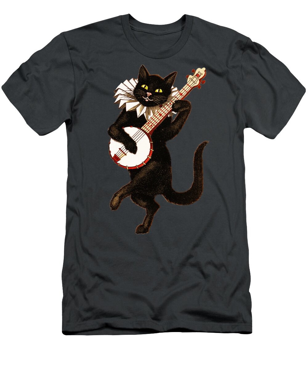 Vintage Cat Retro Animal Cute Design Pet Bango T-Shirt by Jeff Brassard -  Pixels