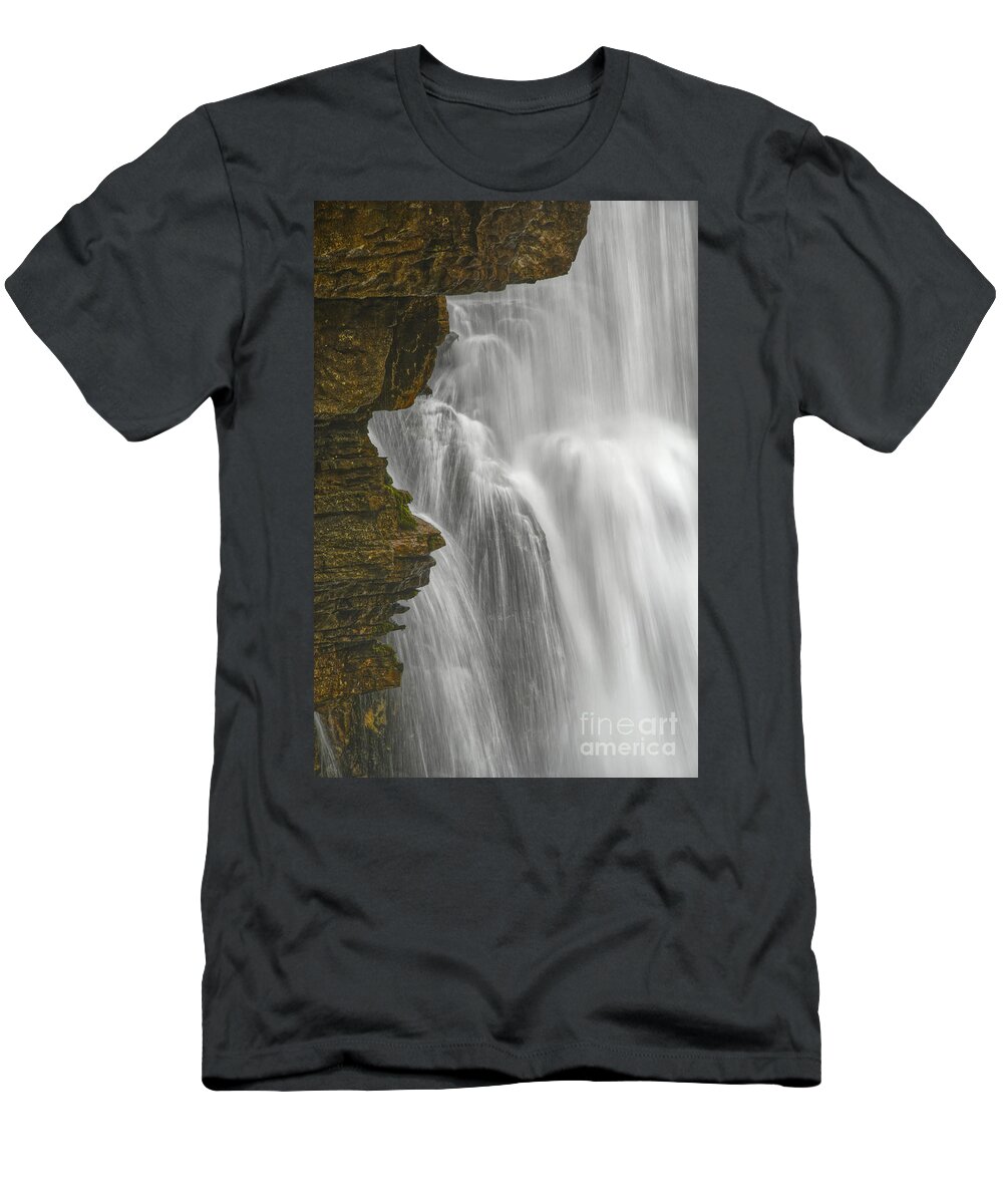 Virgin Falls T-Shirt featuring the photograph Virgin Falls 8 by Phil Perkins
