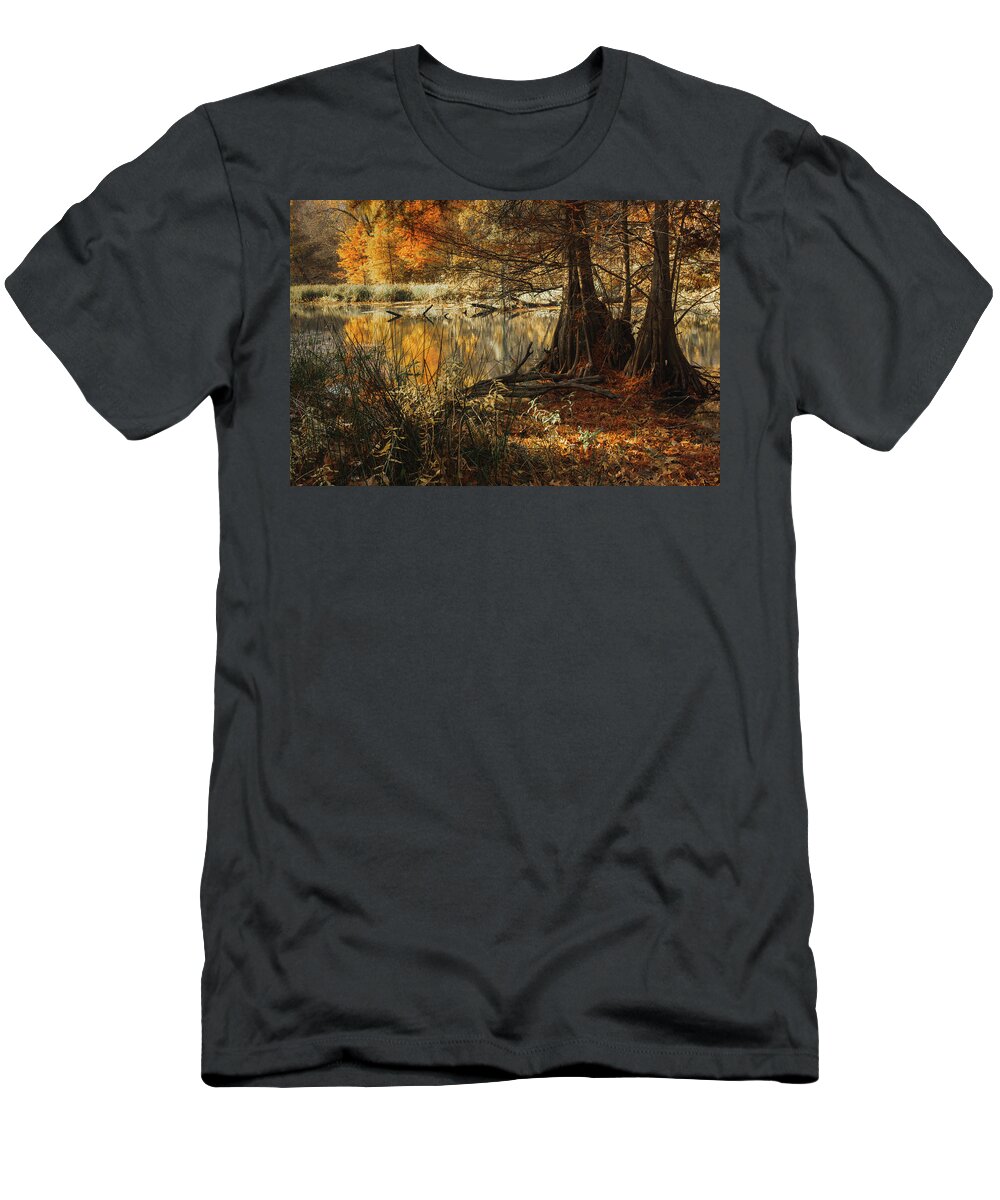 Landscape T-Shirt featuring the photograph Waiting for Autumn by Iris Greenwell