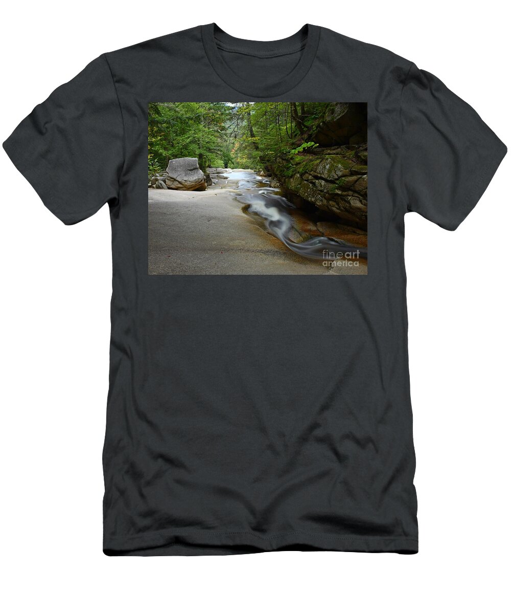 The Basin T-Shirt featuring the photograph Walton's Cascade by Steve Brown