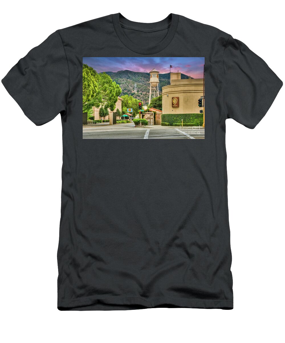 Warner Bros. T-Shirt featuring the photograph Warner Bros. Burbank CA by David Zanzinger