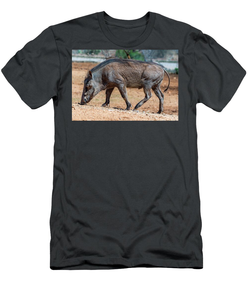  T-Shirt featuring the photograph Warthog by Al Judge