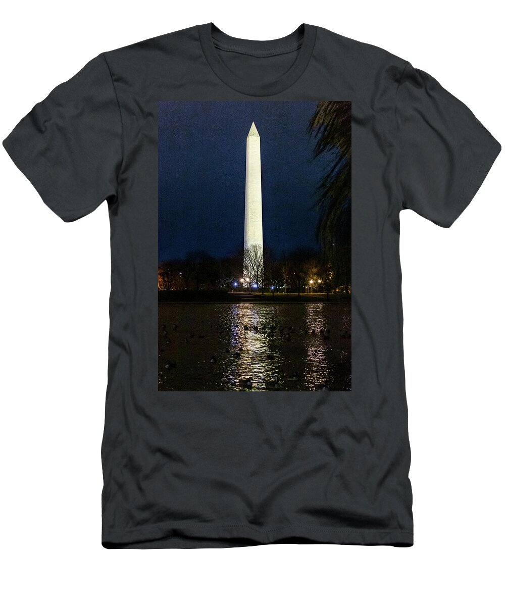 Washington D.c. T-Shirt featuring the digital art Washington Monument by SnapHappy Photos