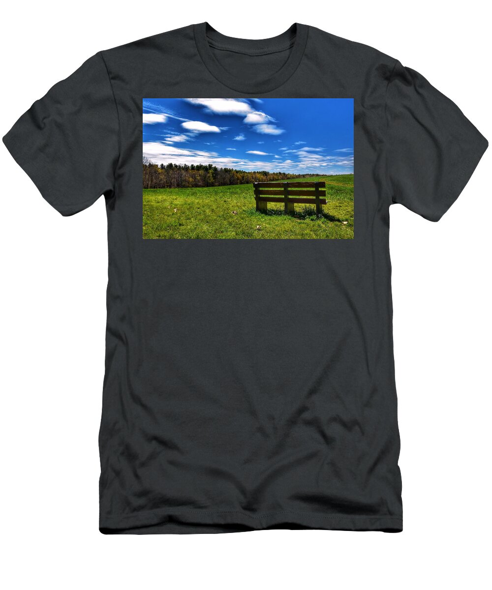 Clouds T-Shirt featuring the photograph Watching the clouds go by by Monika Salvan
