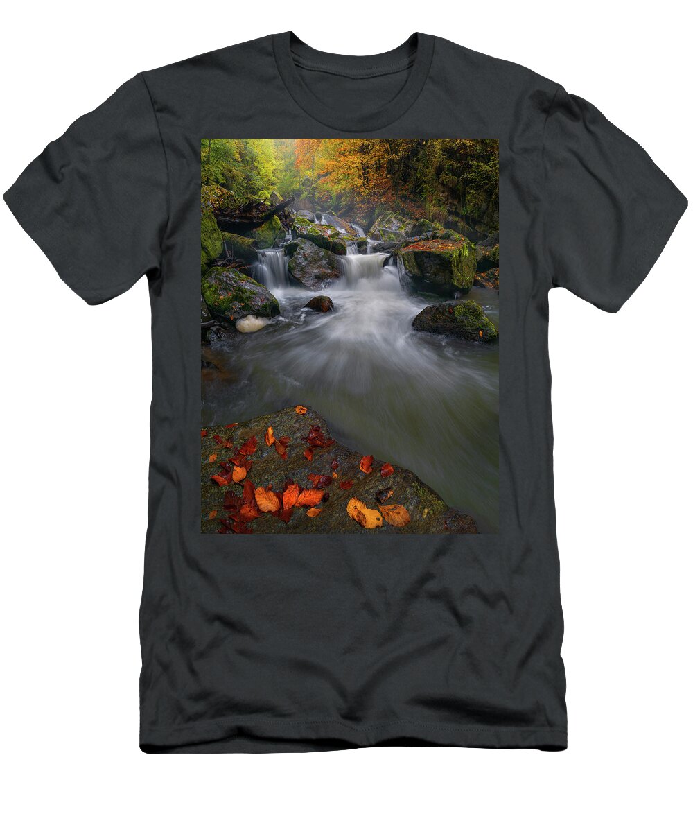 Landscape T-Shirt featuring the photograph Water symphony by Cosmin Stan