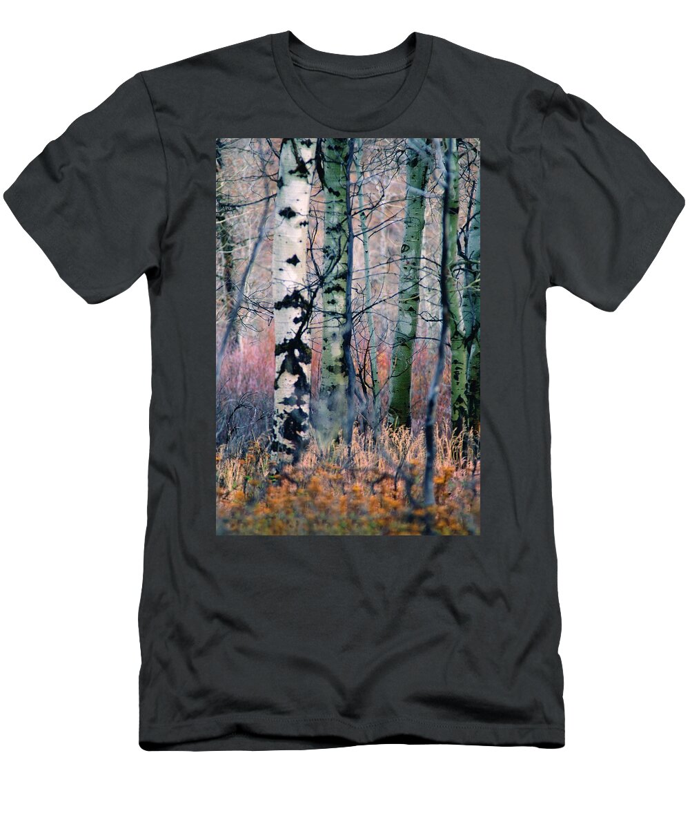 Inspirational T-Shirt featuring the photograph Watercolor Woods, Oxbow Bend, Wyoming by Bonnie Colgan