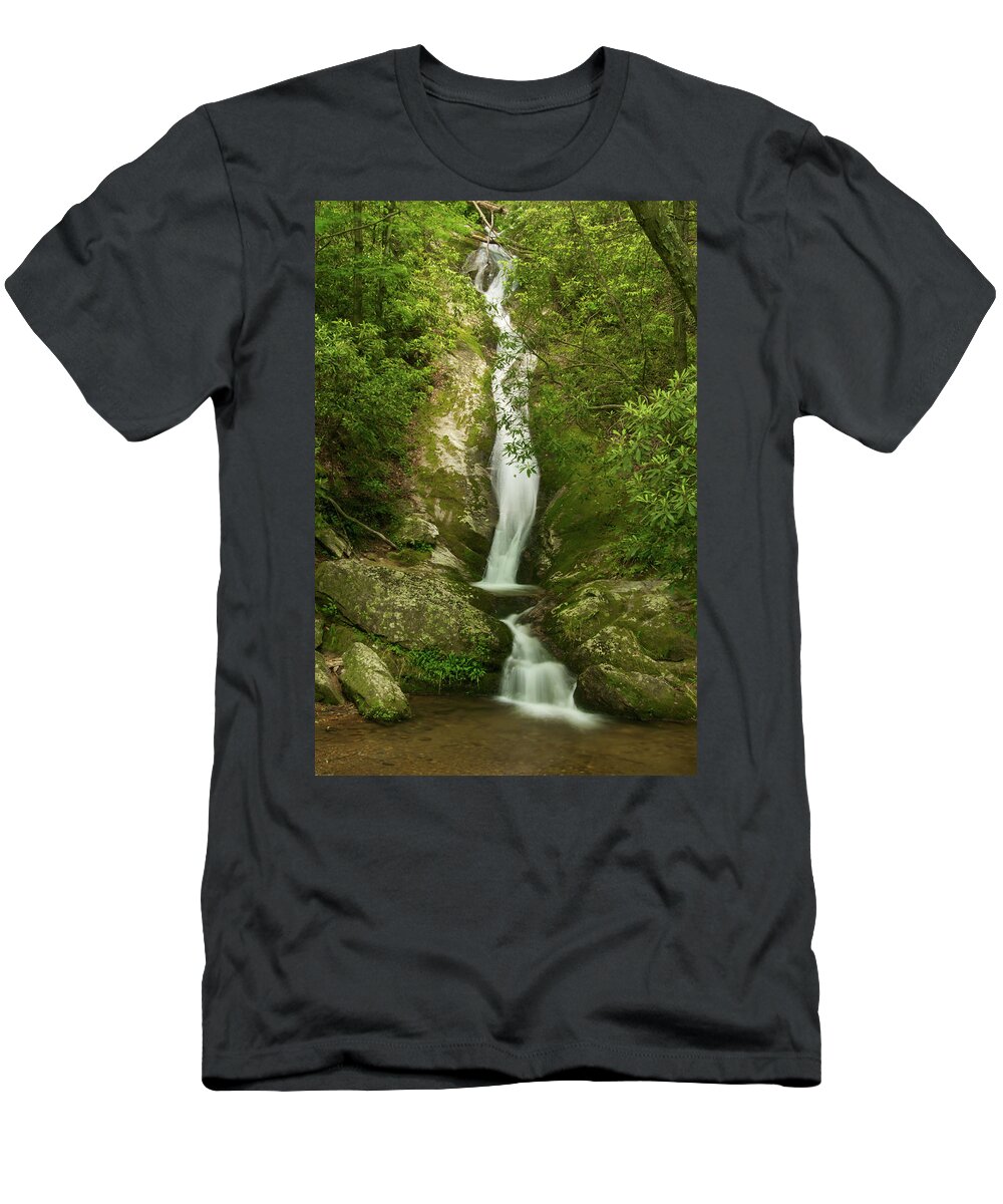 Waterfall T-Shirt featuring the photograph Waterfall in the Forest by Melissa Southern