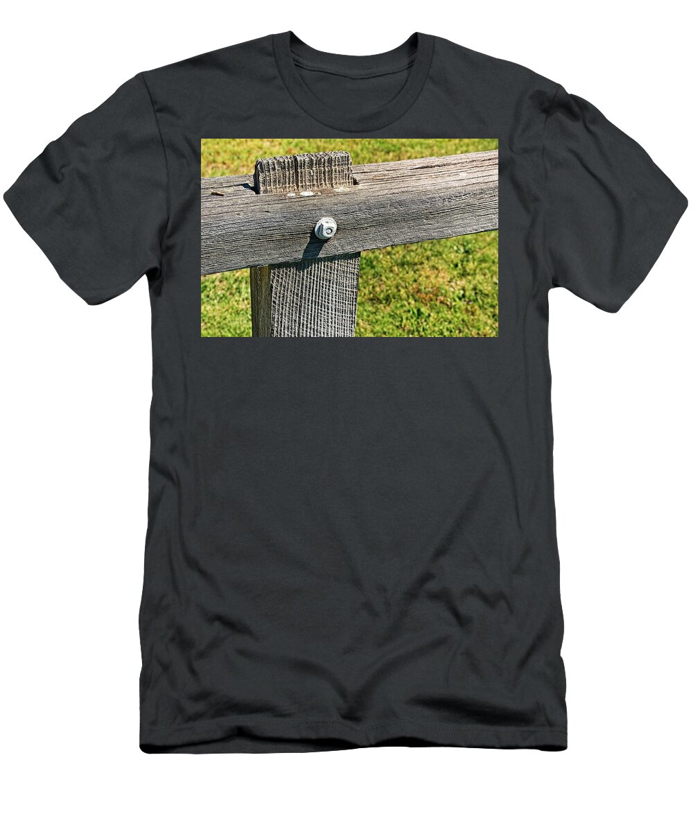 Timber T-Shirt featuring the photograph Weathered Fence by David Desautel