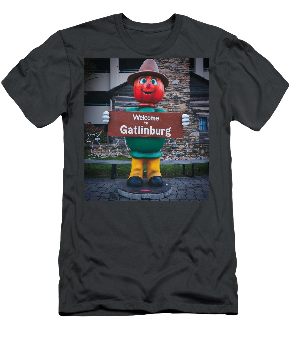 Gatlinburg T-Shirt featuring the photograph Welcome to Gatlinburg, Tennessee by Mountain Dreams