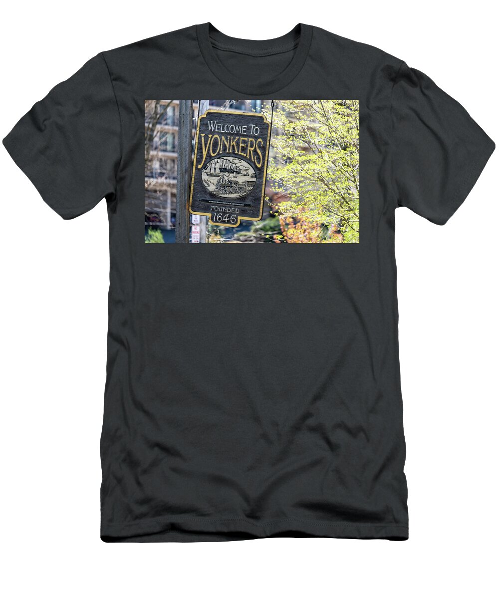 Northwest T-Shirt featuring the photograph Welcome to Yonkers by Kevin Suttlehan