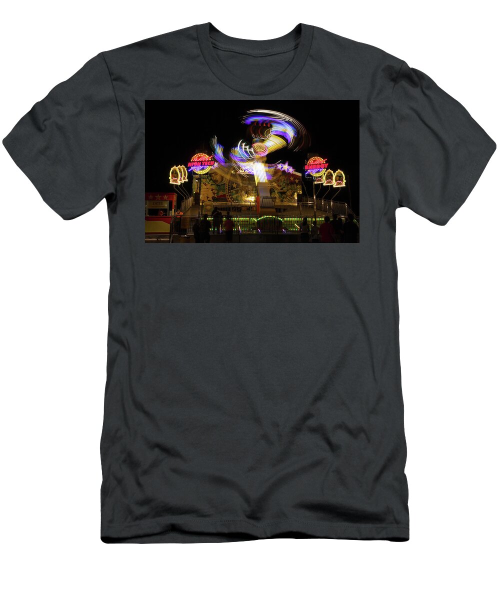 Park T-Shirt featuring the photograph West Texas Fair and Rodeo by Steve Templeton