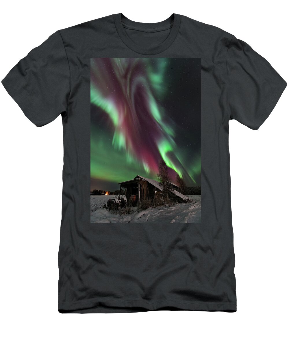 Finland T-Shirt featuring the photograph When the heavens open up by Thomas Kast