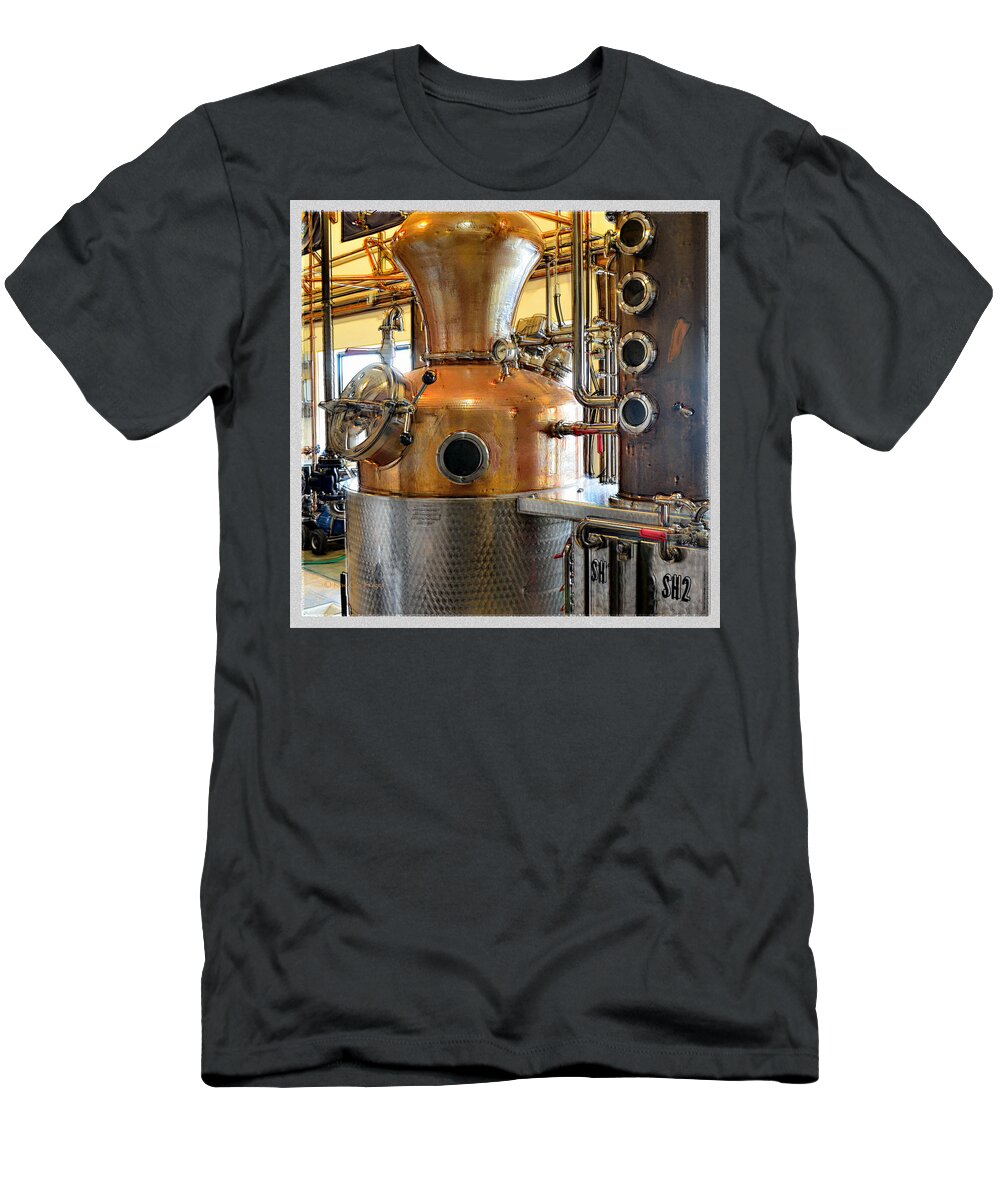 Vat T-Shirt featuring the photograph Whiskey Distillery #1 by Kae Cheatham