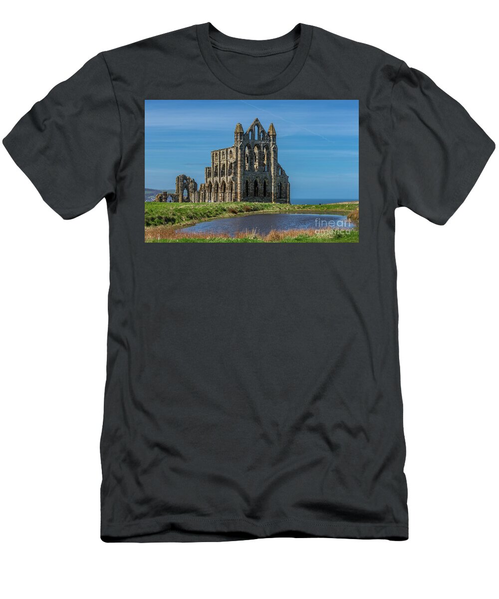 England T-Shirt featuring the photograph Whitby Abbey by Tom Holmes Photography