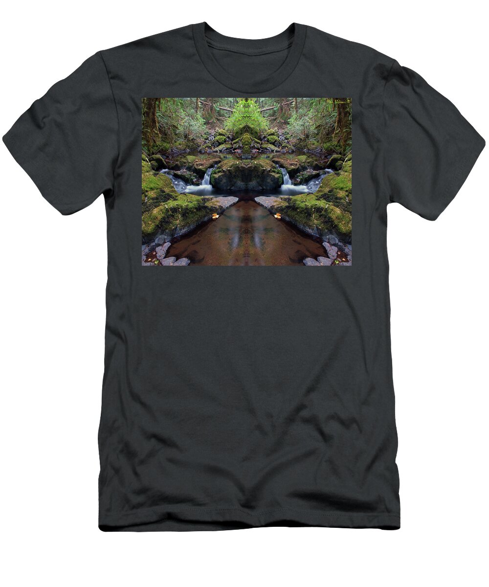Nature T-Shirt featuring the photograph Wilson Creek Paradise Mirror #1 by Ben Upham III