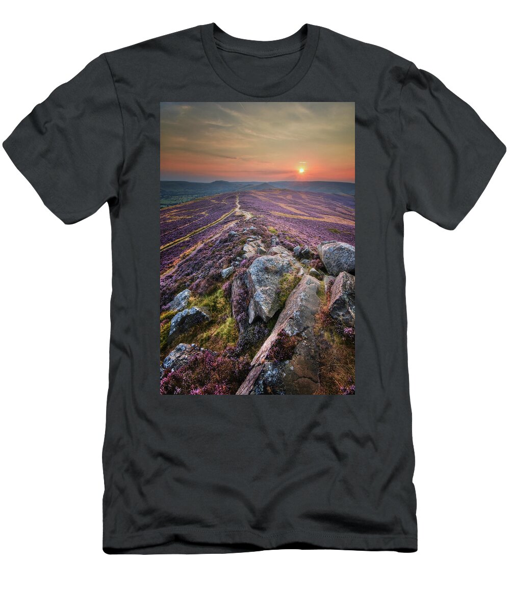 Flower T-Shirt featuring the photograph Win Hill 1.0 by Yhun Suarez