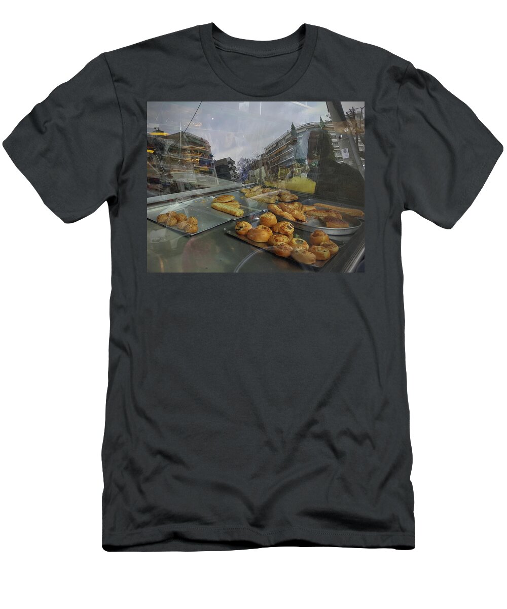Reflections T-Shirt featuring the photograph Window view by M Kathleen Warren