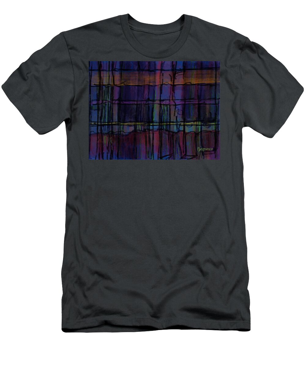Windows T-Shirt featuring the digital art Windows by Ljev Rjadcenko