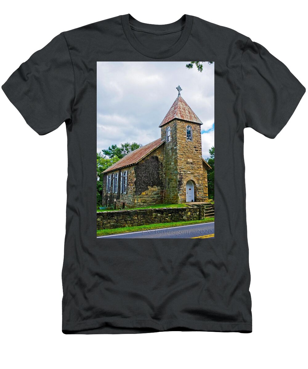  T-Shirt featuring the photograph Winston Chapel by Stephen Dorton