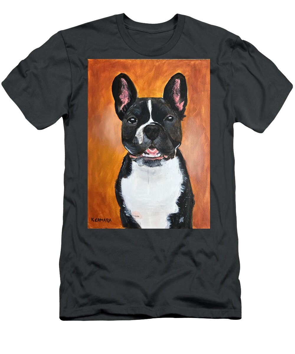 Pets T-Shirt featuring the painting Winston by Kathie Camara
