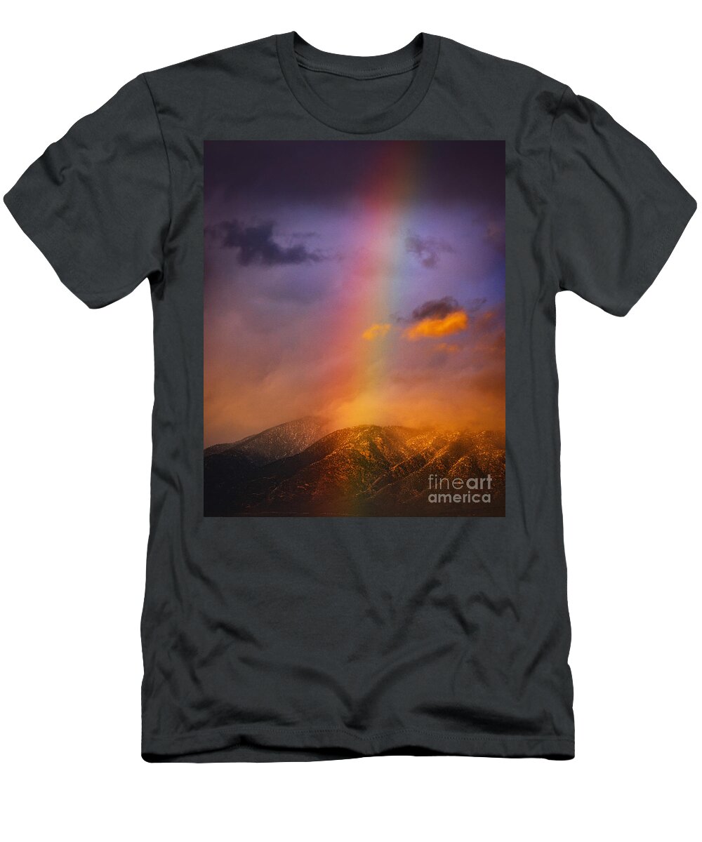 Rainbow T-Shirt featuring the photograph Winter Rainbow by Elijah Rael