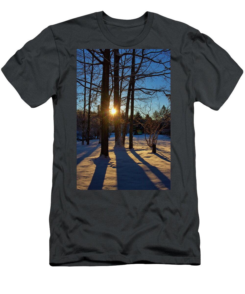 Sunrise T-Shirt featuring the photograph Winter Sunrise by Debby Richards
