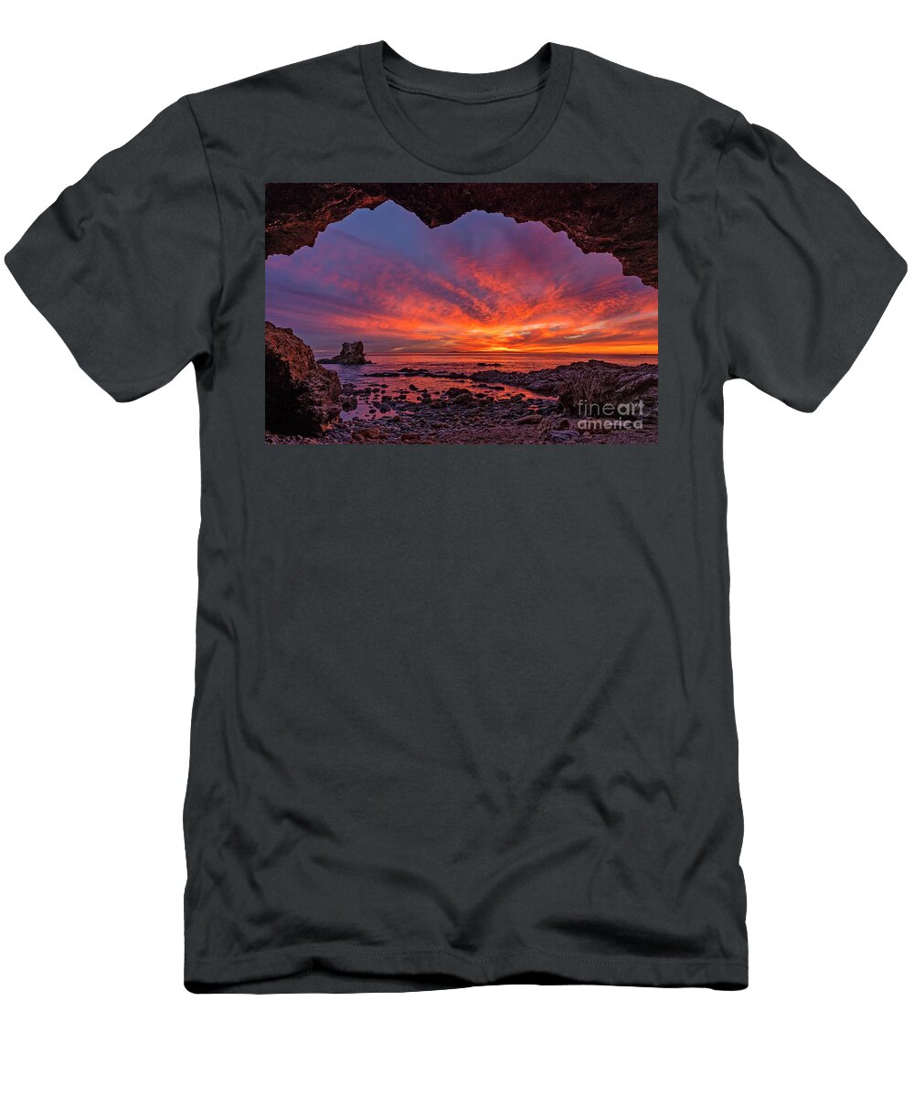 Winter T-Shirt featuring the photograph Winter Sunsets in So Cal by Eddie Yerkish