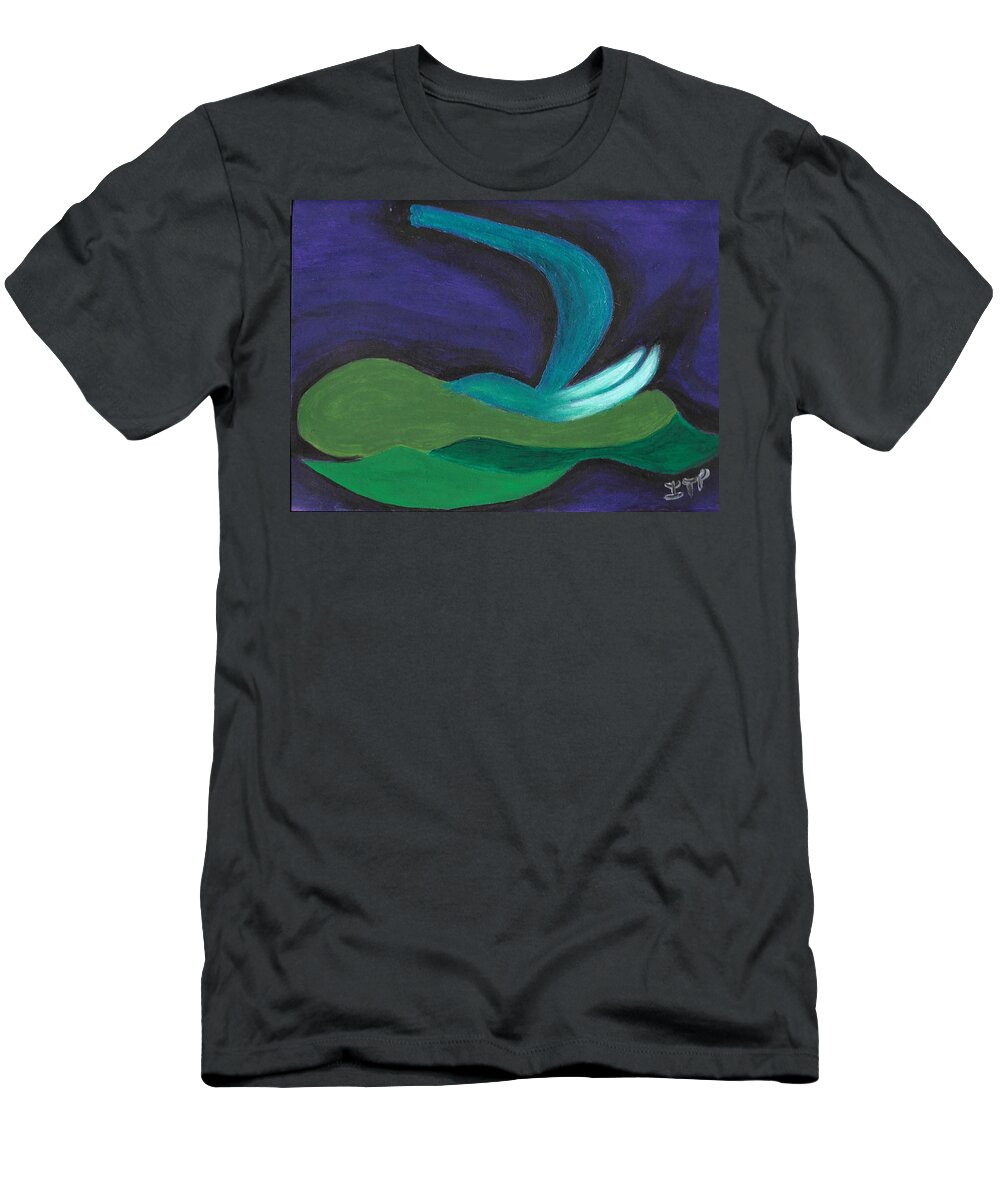 Awakening T-Shirt featuring the painting Wisdom by Esoteric Gardens KN