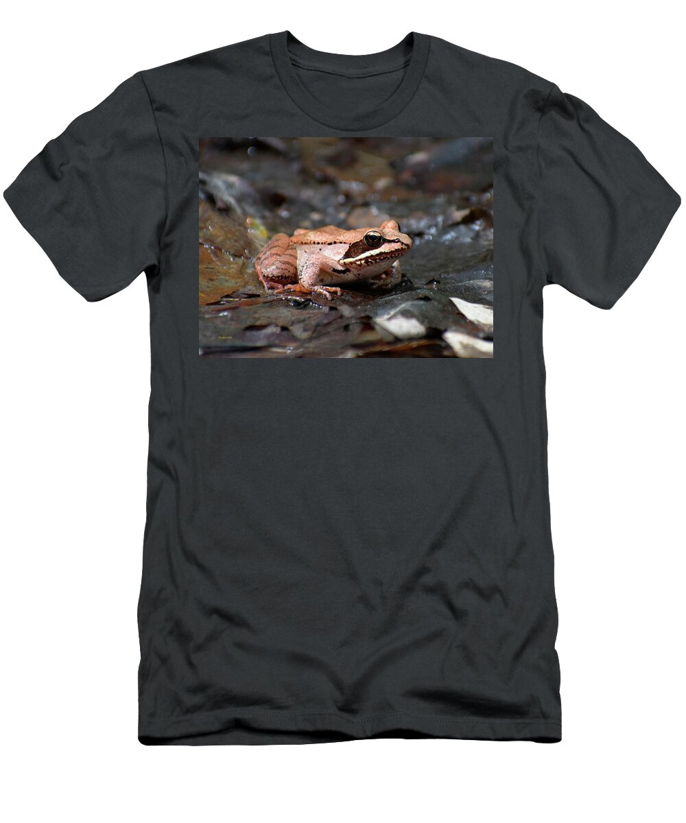Animal T-Shirt featuring the photograph Wood Frog by Christina Rollo