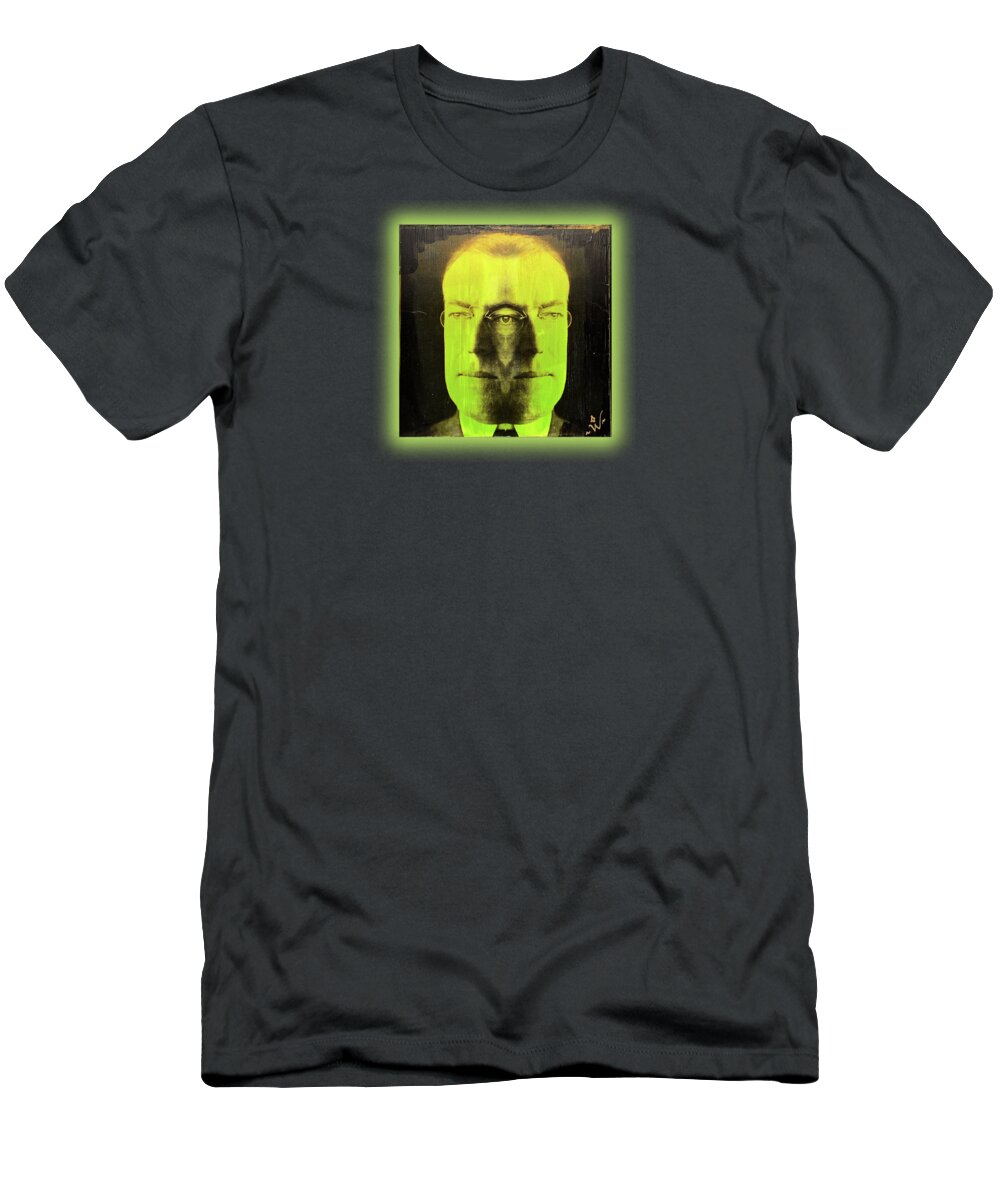 Wunderle T-Shirt featuring the mixed media Woodrow Wilson V1A by Wunderle
