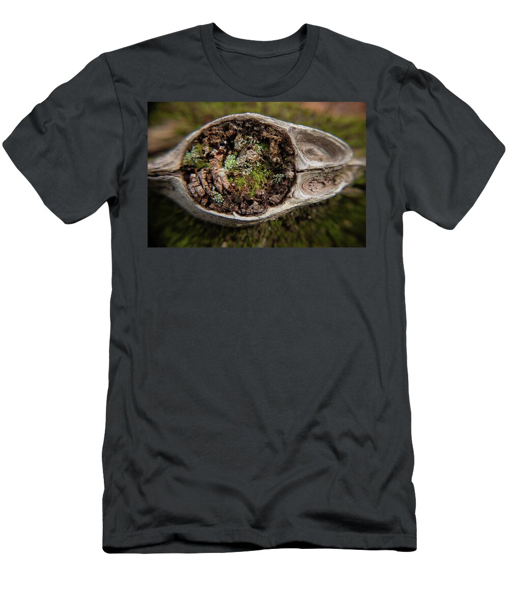 Macro T-Shirt featuring the photograph Worlds Within Worlds by Vicky Edgerly