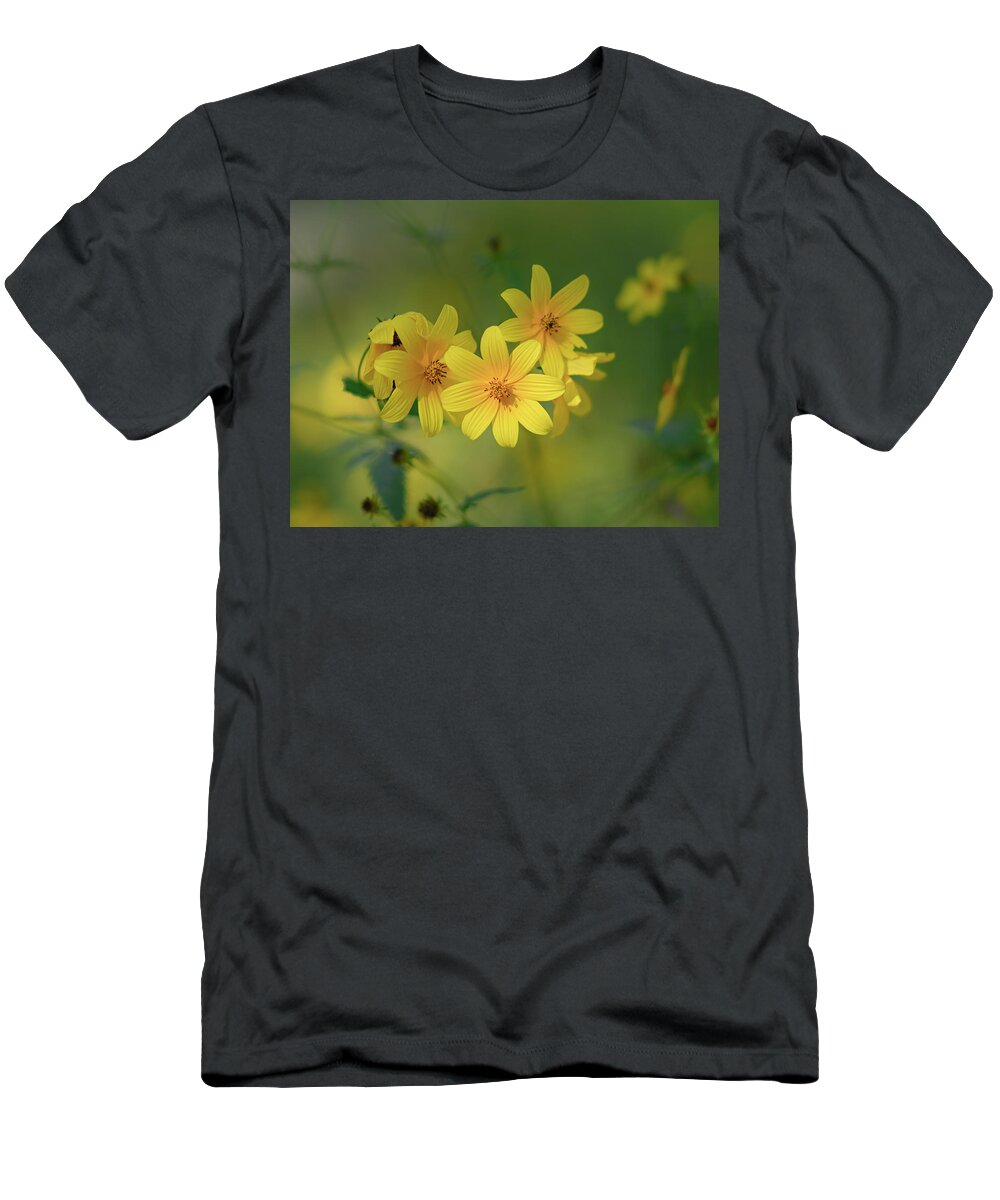 Flower T-Shirt featuring the photograph Yellow 2 by Grant Twiss