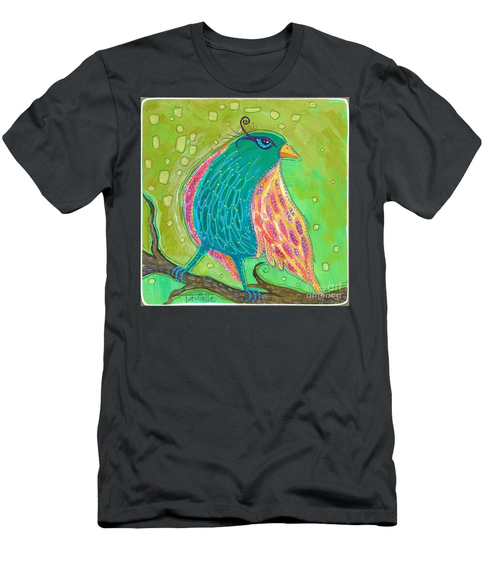 Bird Painting T-Shirt featuring the painting You Are My Wings by Tanielle Childers