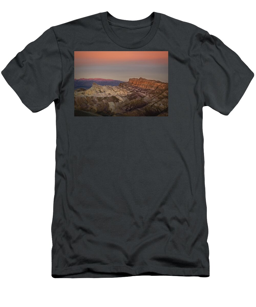 Death Valley Sunrise T-Shirt featuring the photograph Zabriskie Sunrise by Rebecca Herranen