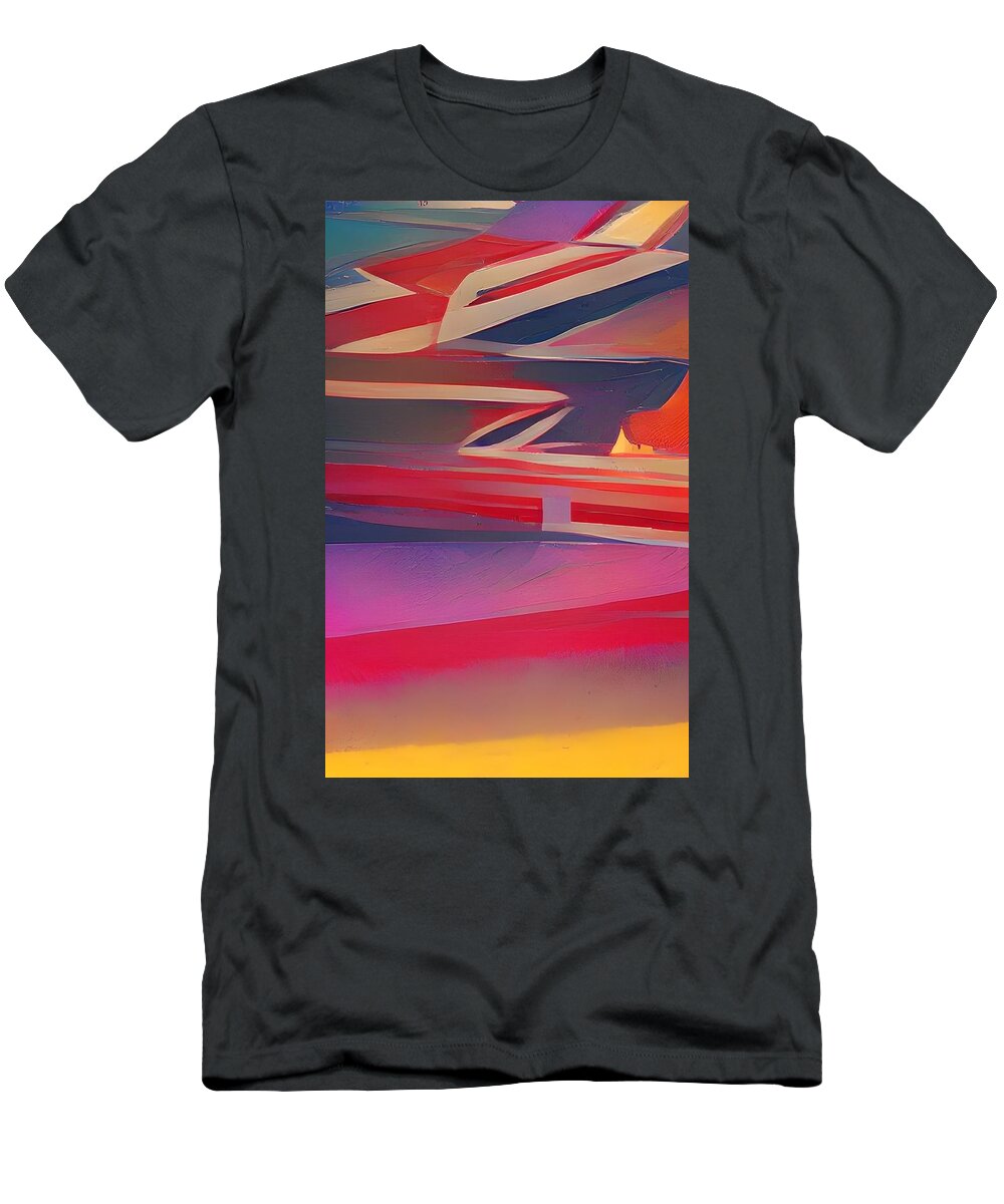  T-Shirt featuring the digital art ZigZag by Rod Turner