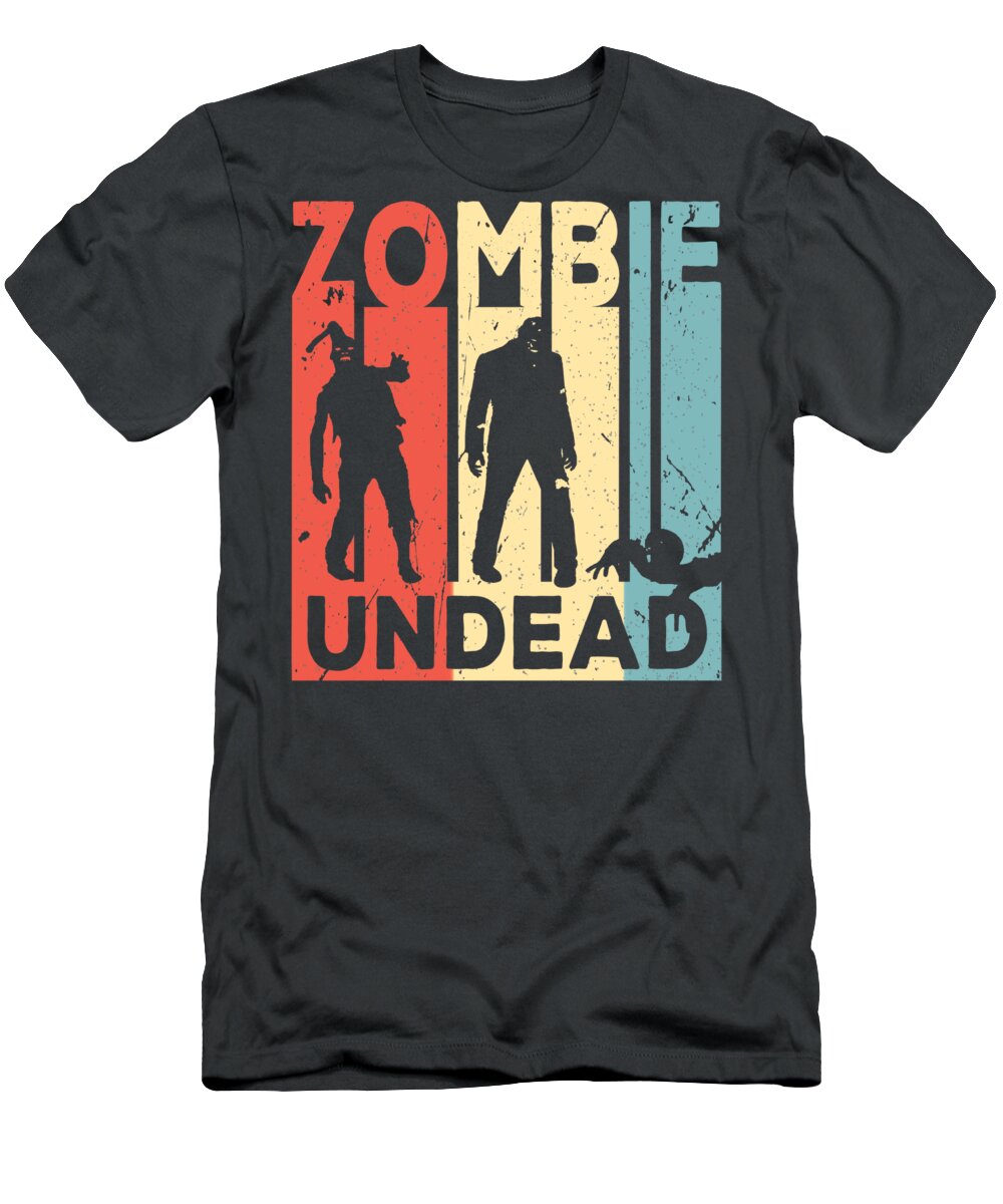  Lol Doll Characters T-Shirt featuring the painting Zombie Undead Vintage Retro Baby stars by Linda Jim