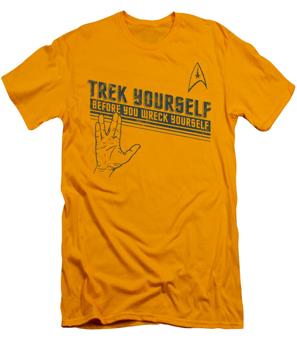 Star Trek T-Shirt featuring the digital art Star Trek - Trek Yourself by Brand A