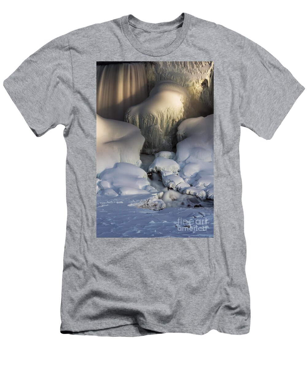 American T-Shirt featuring the photograph Niagara Falls Frozen by JT Lewis