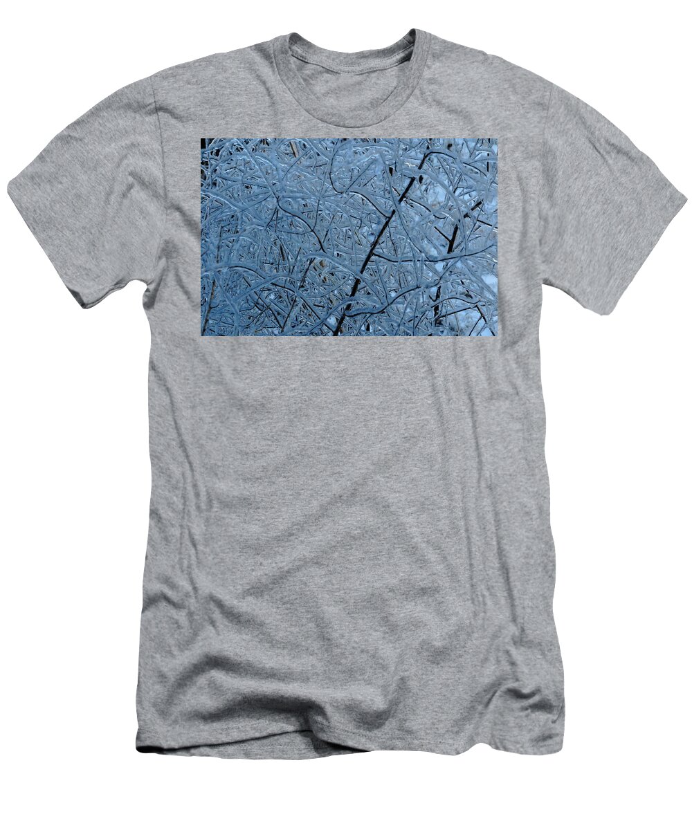 Ice T-Shirt featuring the photograph Vegetation After Ice Storm by Daniel Reed