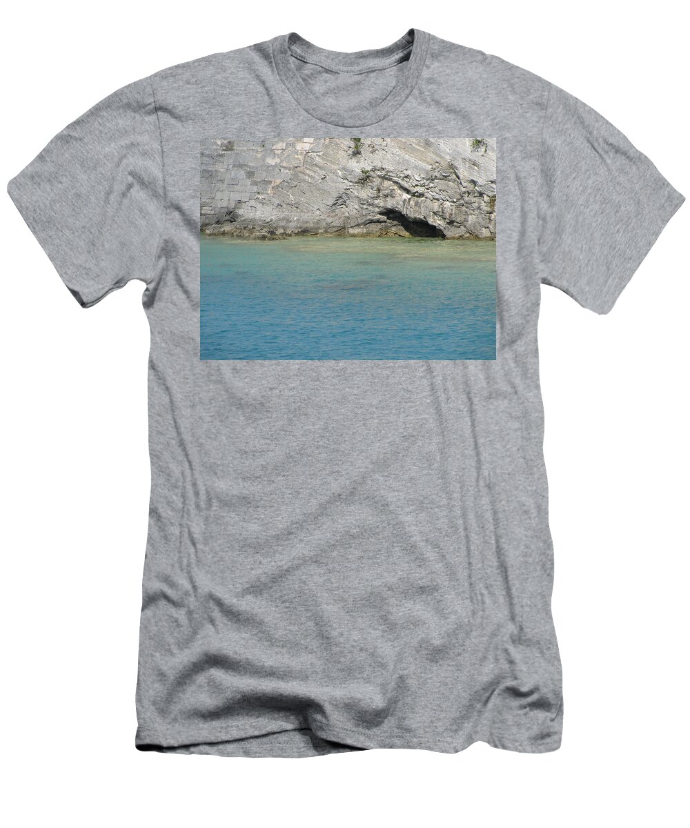 Landscape T-Shirt featuring the photograph Bermuda Cave by Natalie Rotman Cote