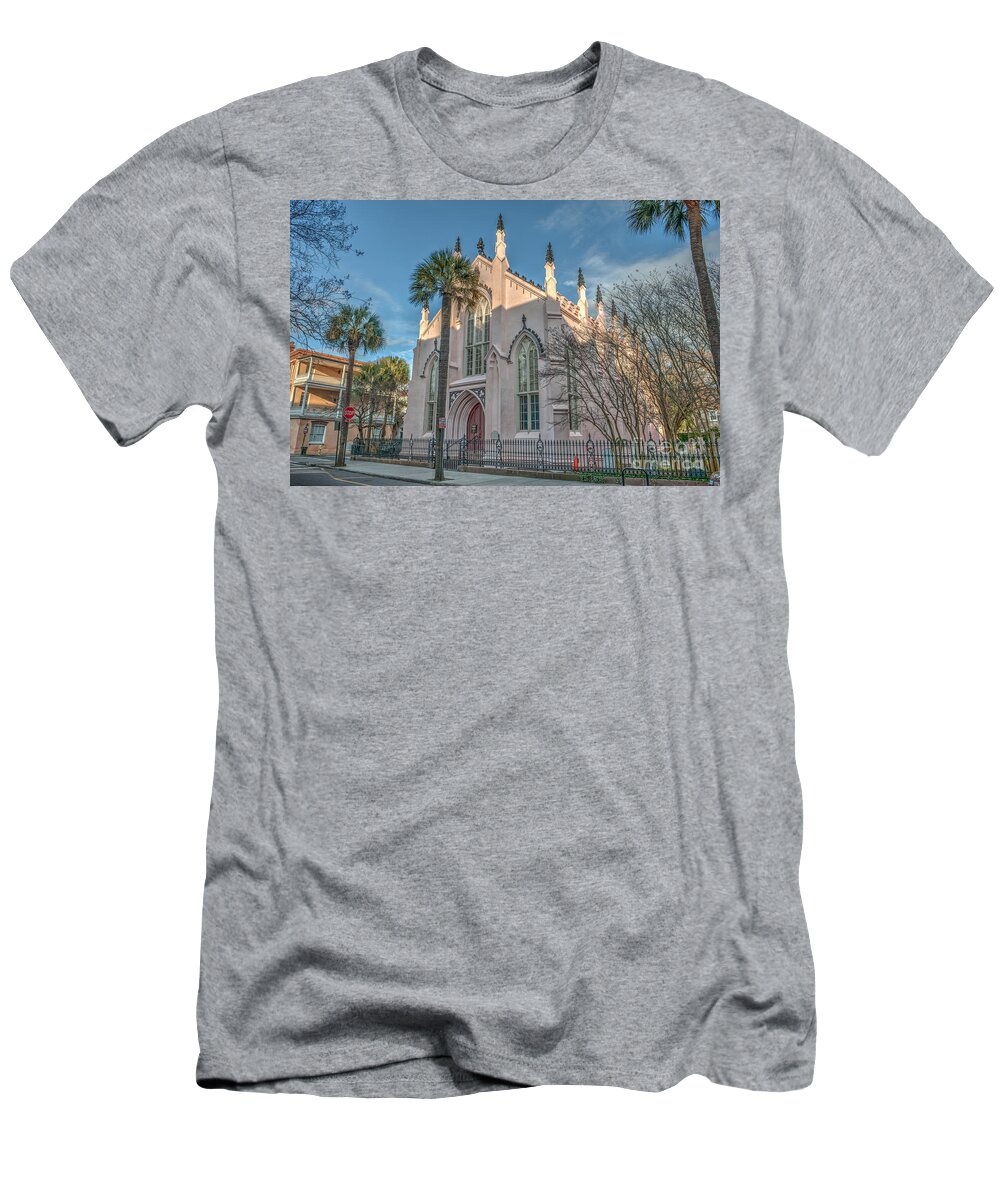 The Huguenot Church T-Shirt featuring the photograph French Huguenot Church by Dale Powell