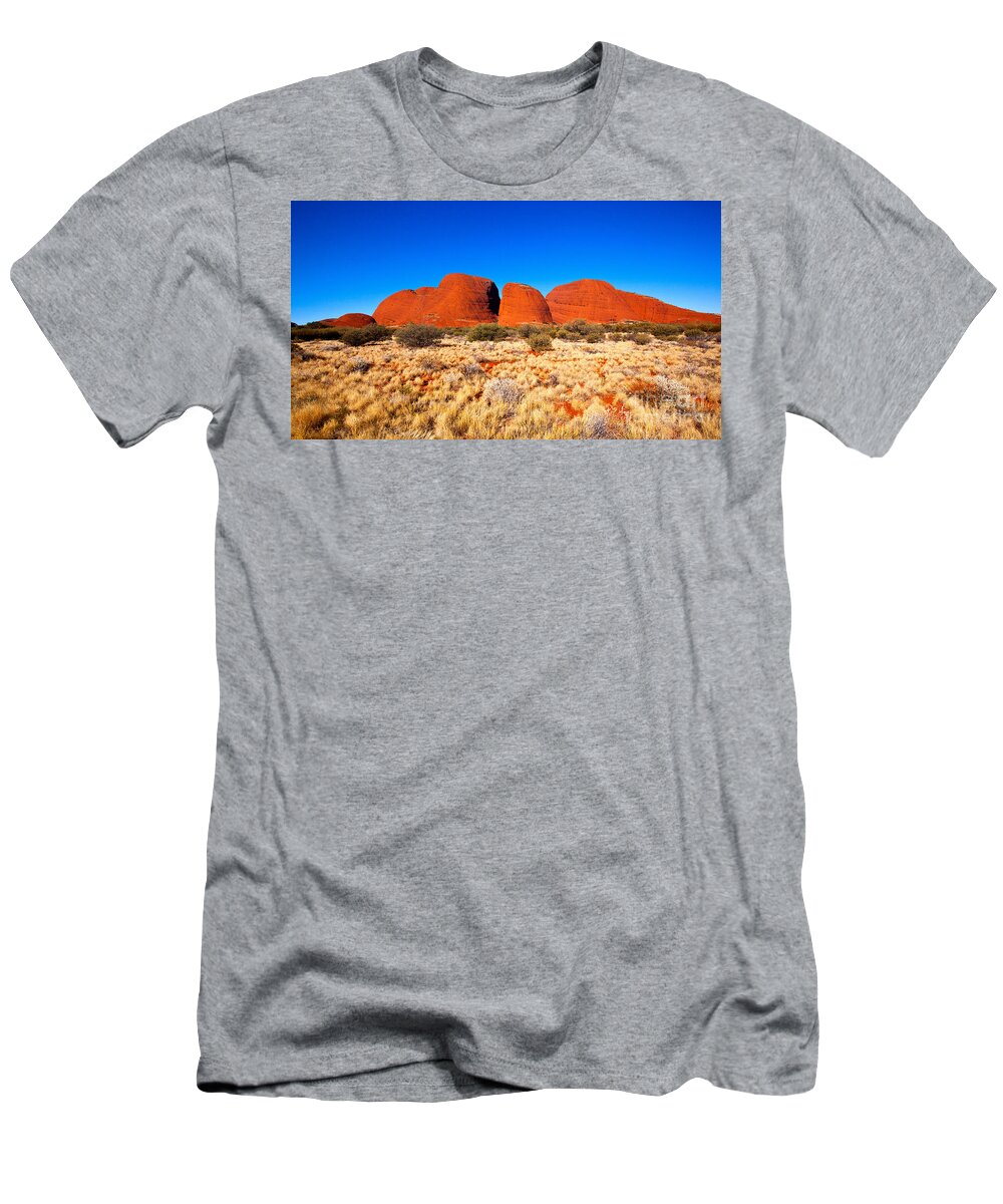 Kata Juta Olgas Central Australia Landscape Outback T-Shirt featuring the photograph Central Australia by Bill Robinson