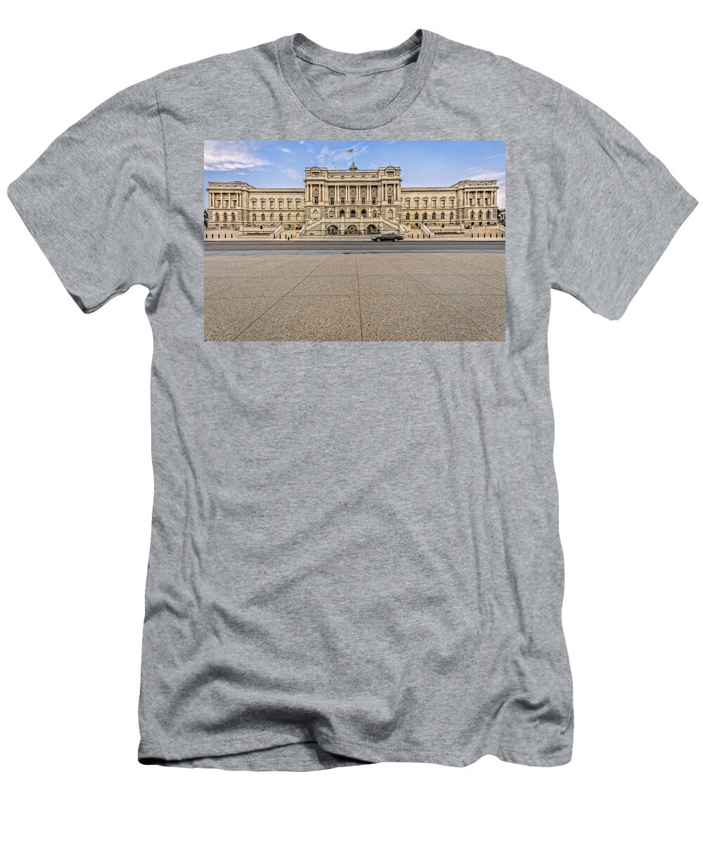 America T-Shirt featuring the photograph Library of Congress #1 by Peter Lakomy